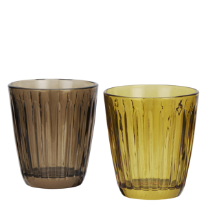 Coloured drinking glass