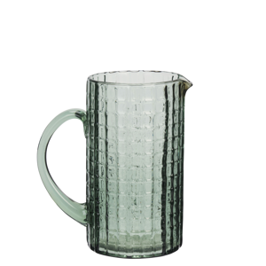 Coloured glass jug
