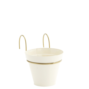 Hanging iron planter
