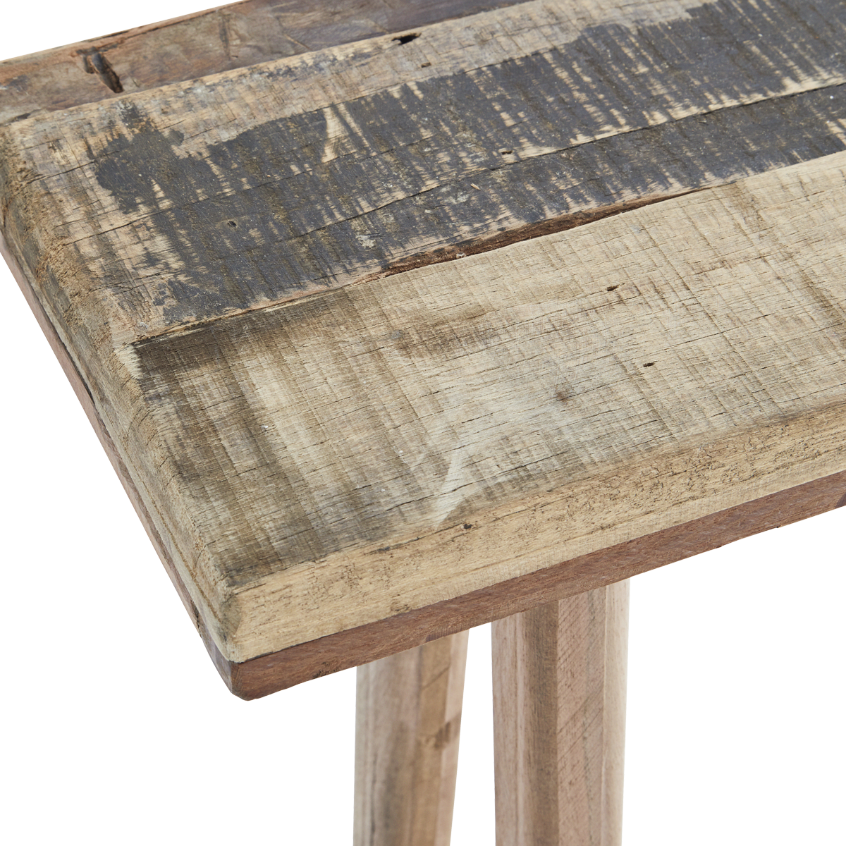 Recycled wooden console table