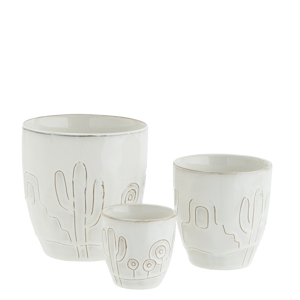 Stoneware flower pots