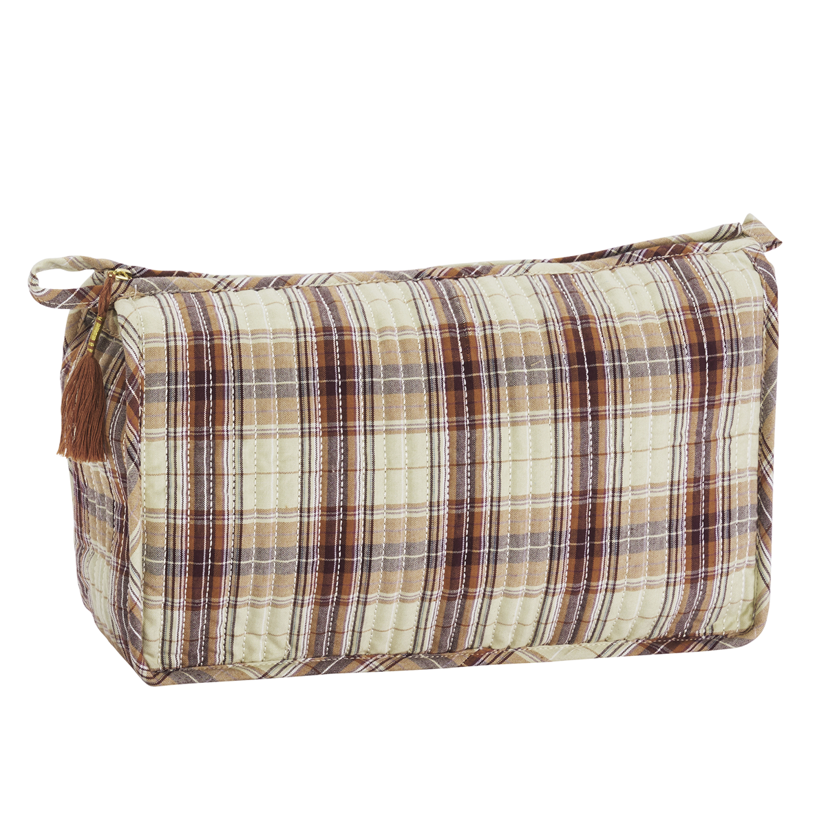 Quilted cotton washbag