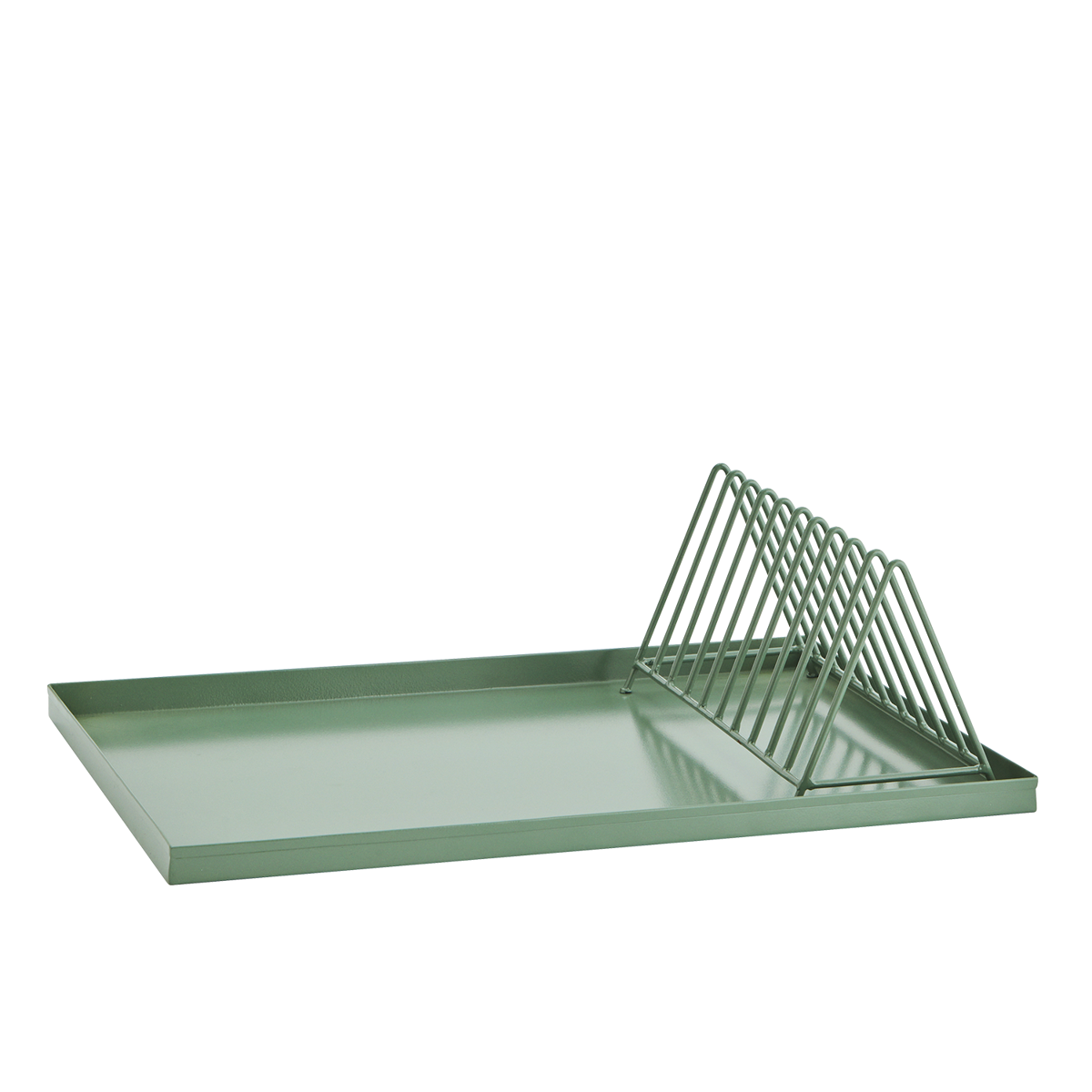 Iron tray w/ dish rack Iron tray w/ dish rack