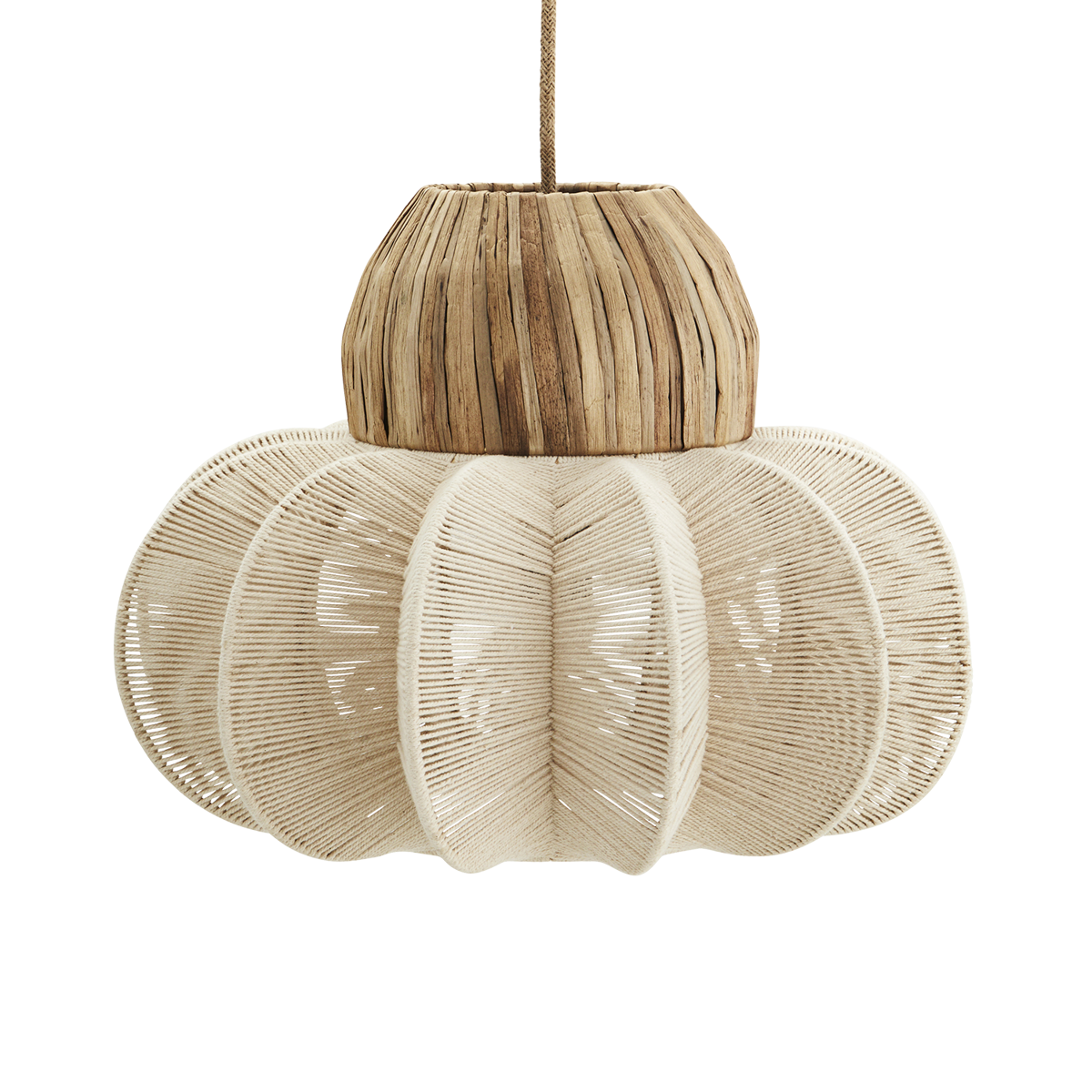 Cotton rope ceiling lamp