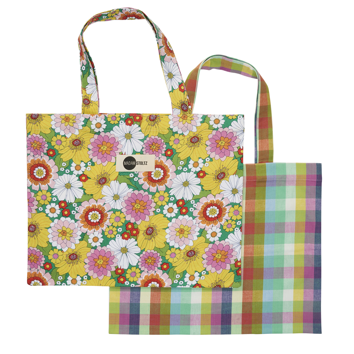 Printed cotton tote bag