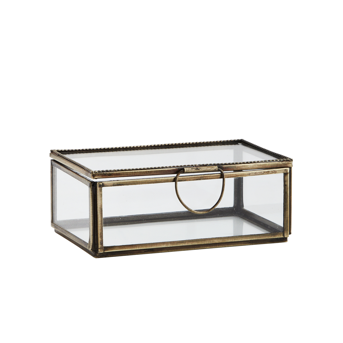 Rectangular glass box