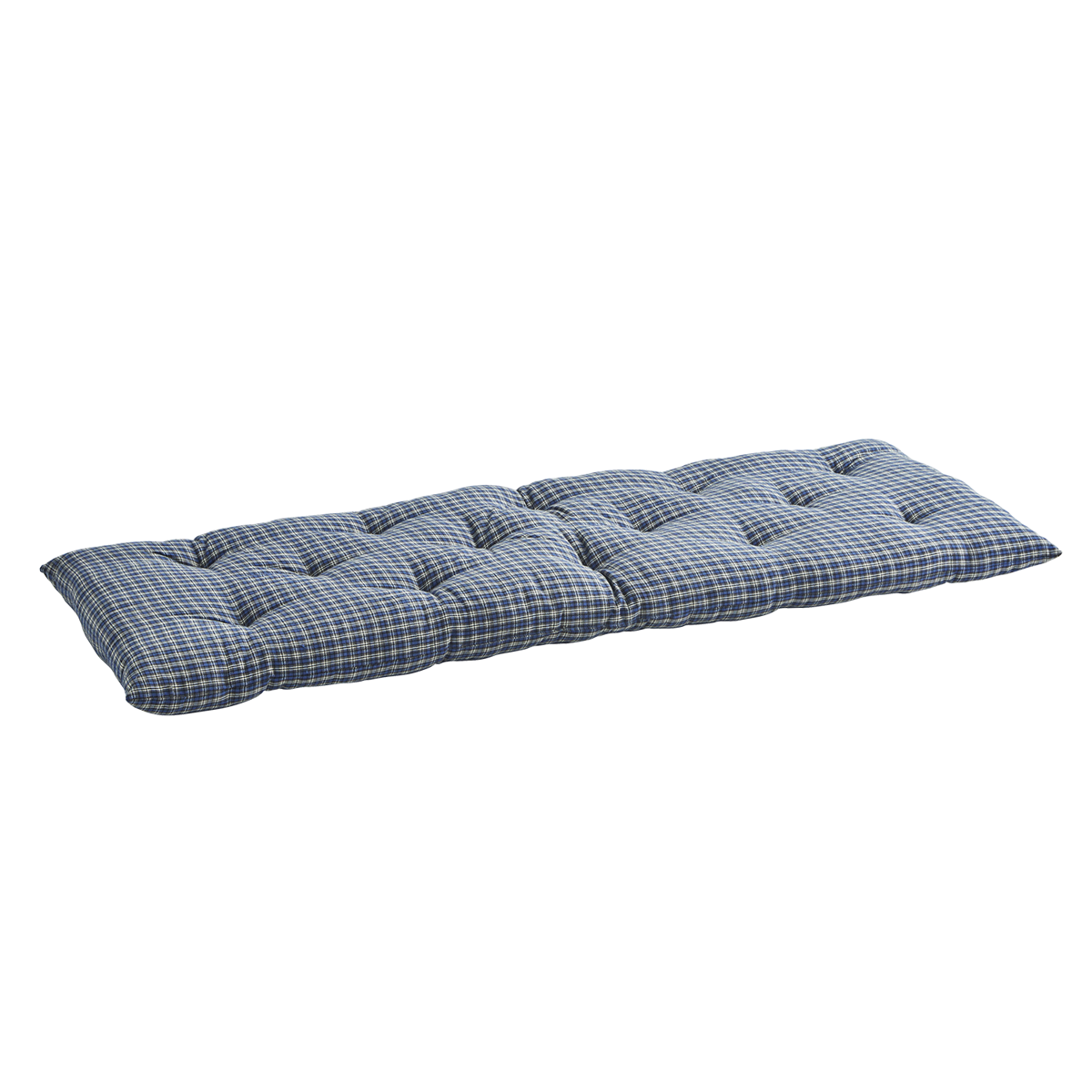 Checked woven cotton mattress