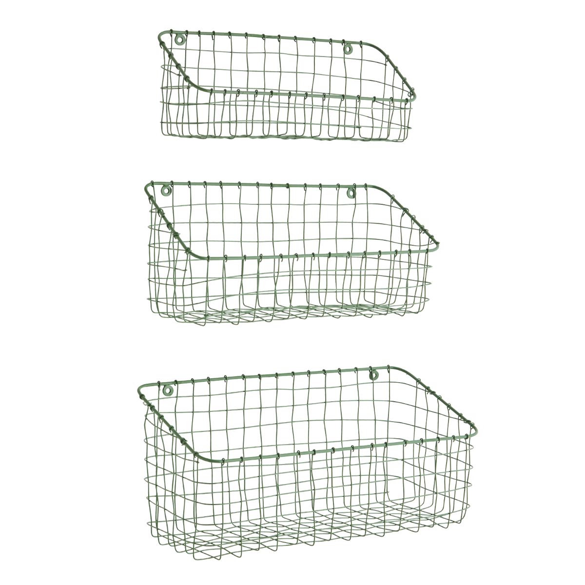 Iron wall baskets