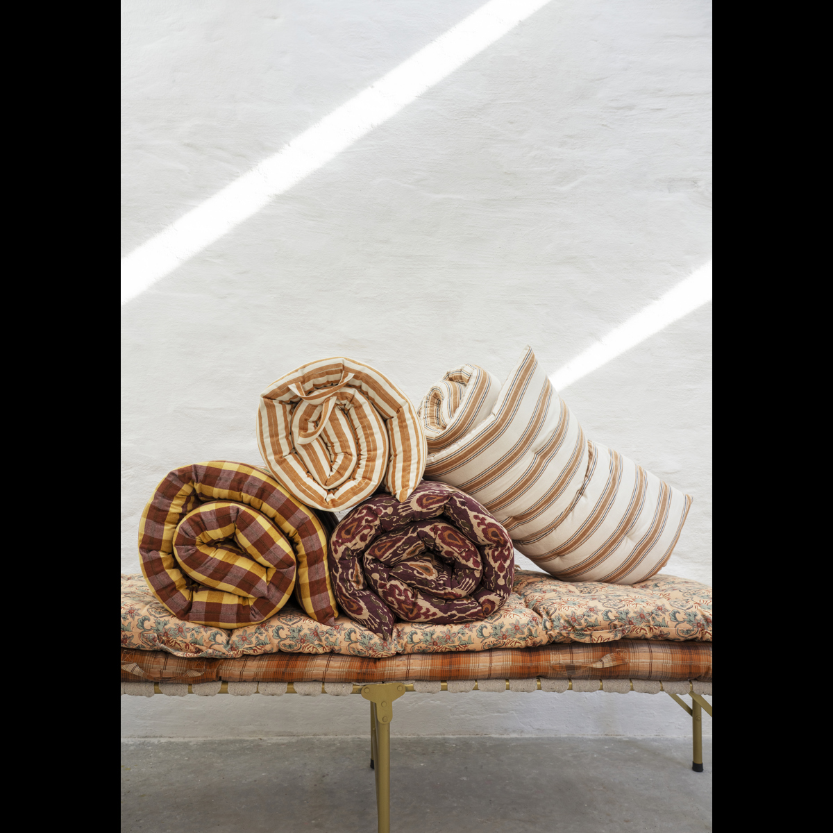 Striped cotton mattress