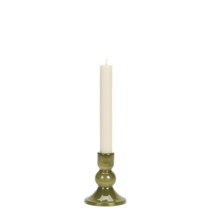 Glass candle holder