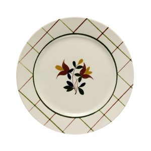 Dinner plate w/ flower