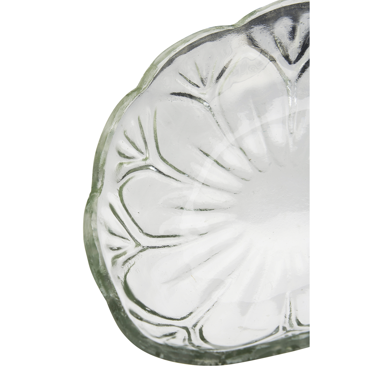 Oval glass tray