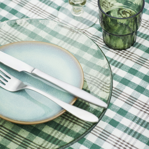 Stoneware cake plate