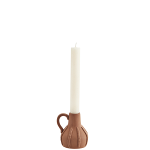 Terracotta candle holder