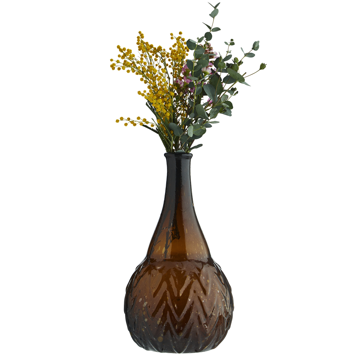 Recycled glass vase