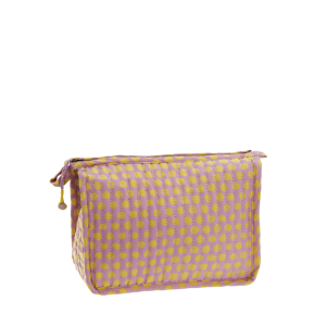 Quilted cotton washbag