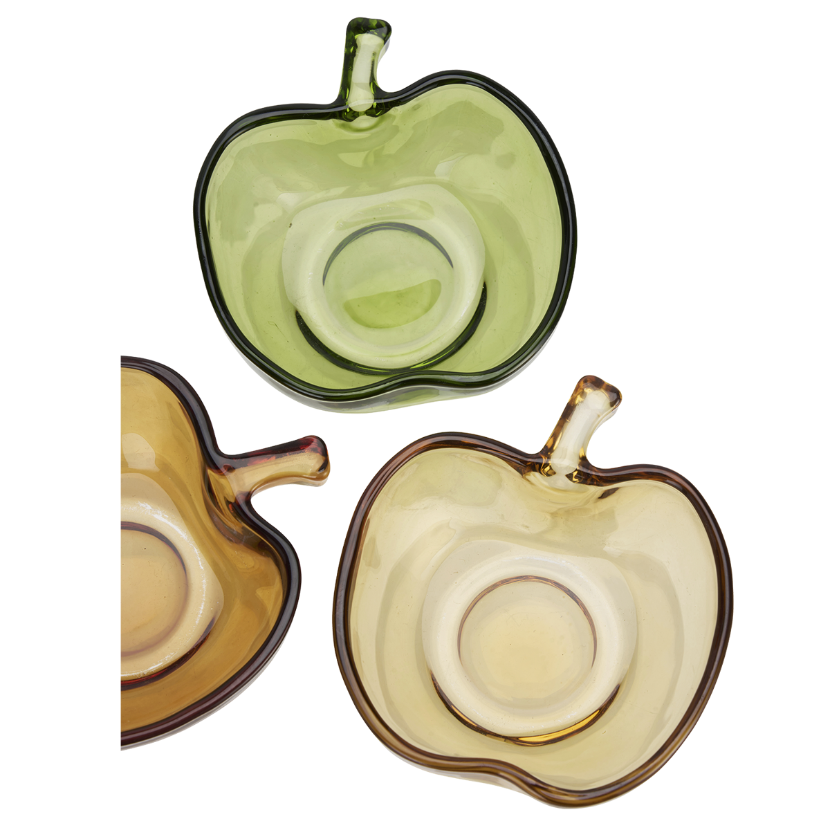 Apple glass bowl