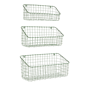 Iron wall baskets