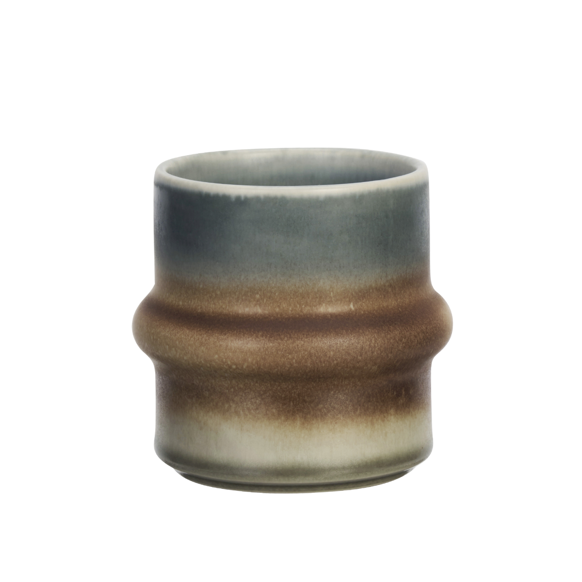Two tone stoneware cup