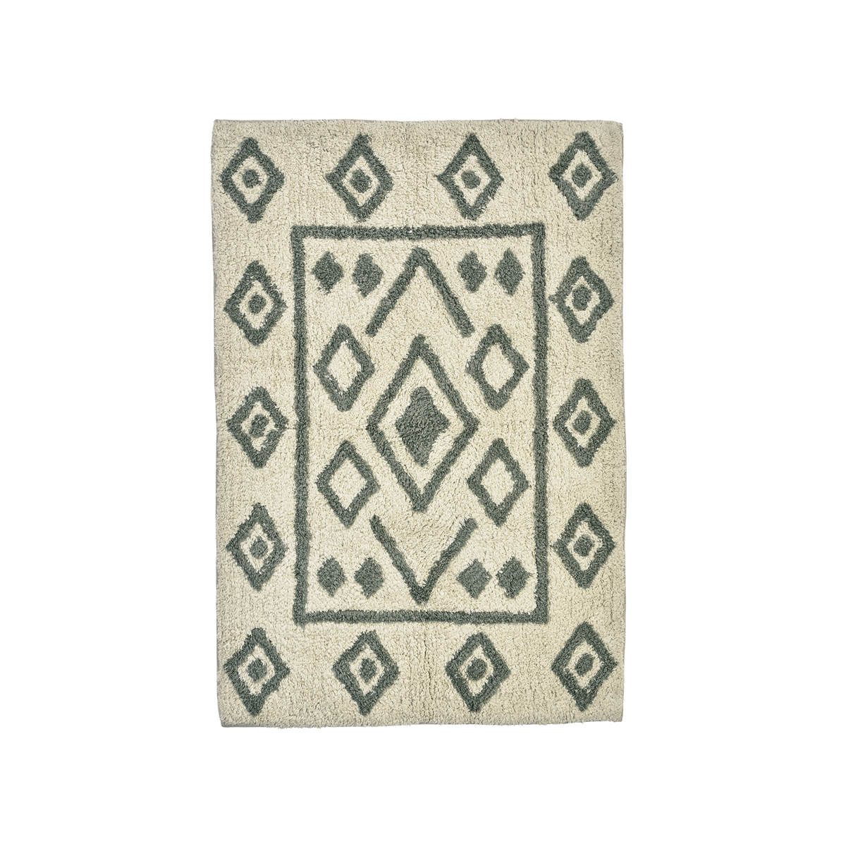Tufted cotton bath mat