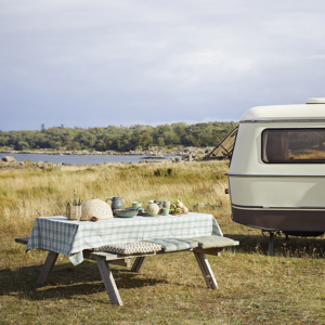 Cutlery holder w/ jute