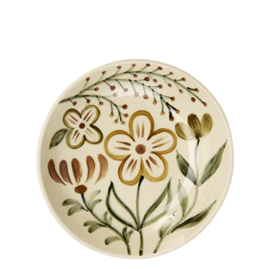 Hand-painted stoneware tray