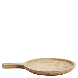 Wooden tray w/ handle