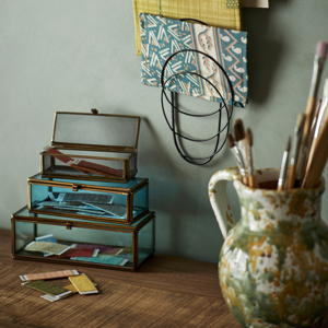 Coloured glass boxes