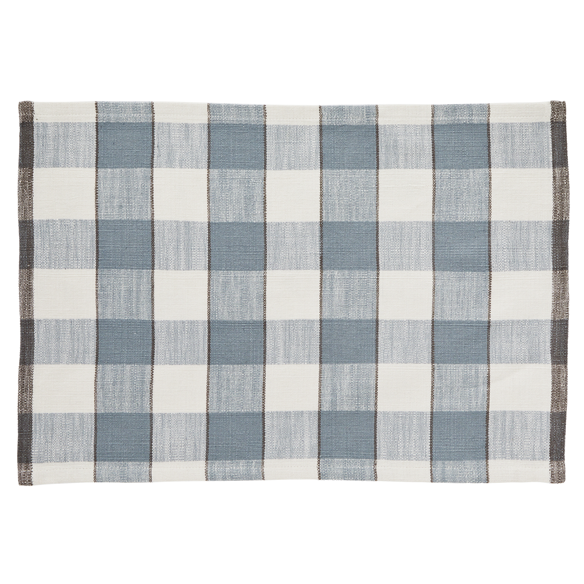 Checked cotton placemat