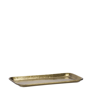 Hand hammered aluminium tray