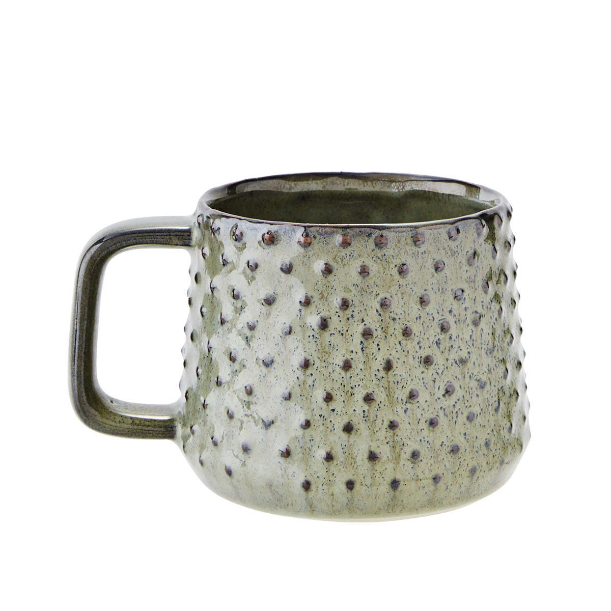 Stoneware mug w/ dots