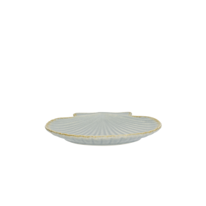 Stoneware sea shell tray