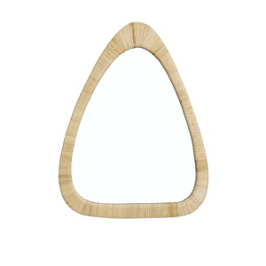 Triangular mirror w/ cane