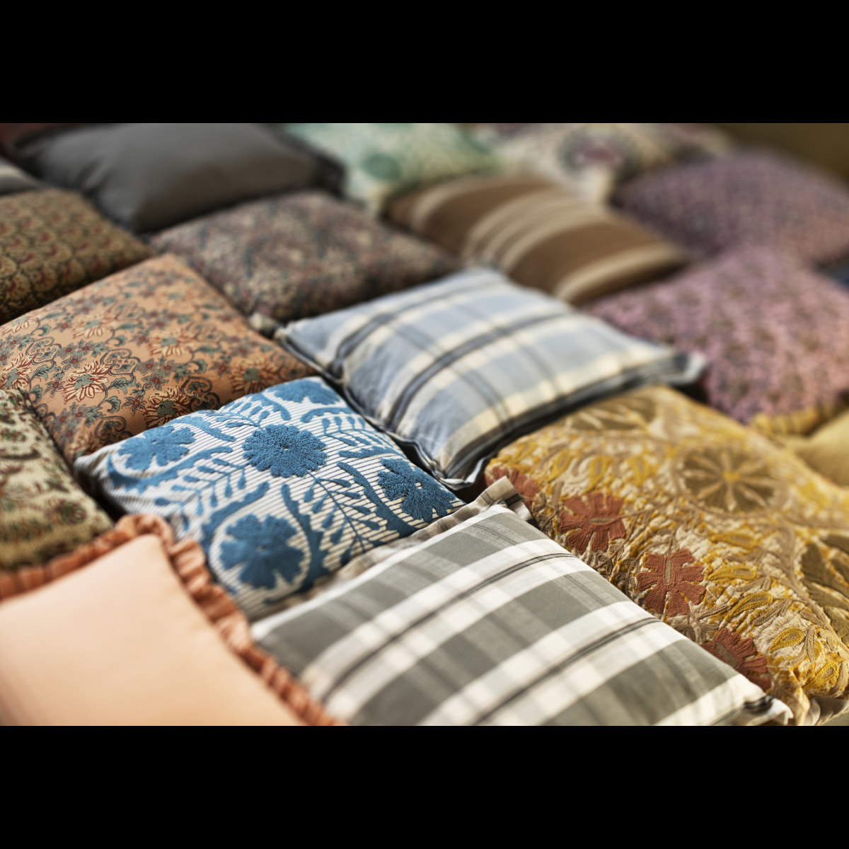 Suzani embroidered cushion cover