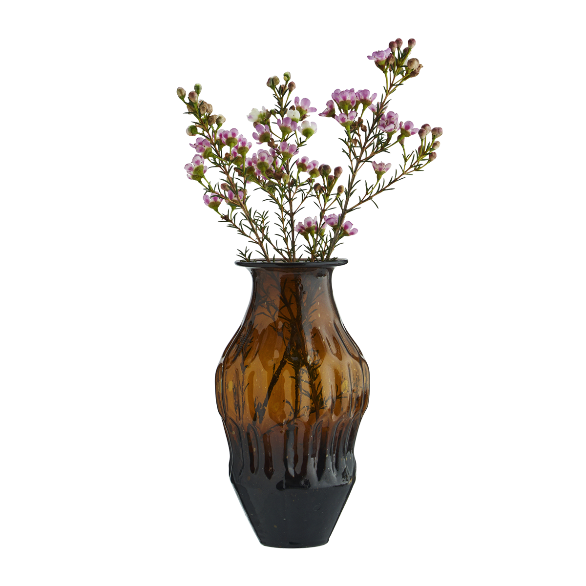 Recycled glass vase