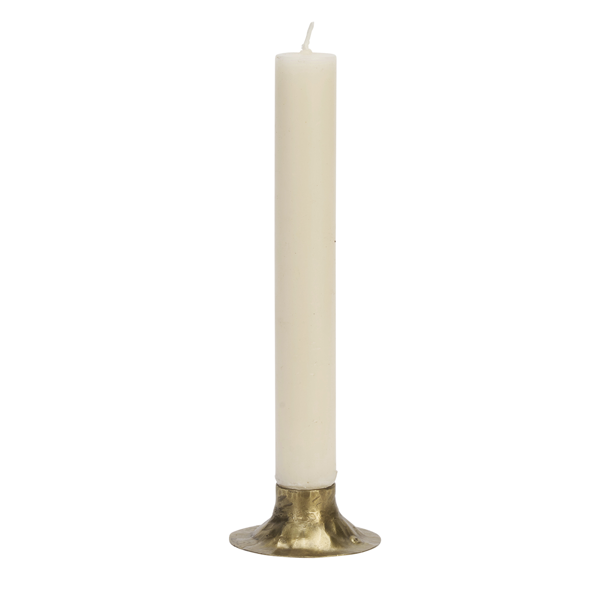 Hand forged iron candle holder