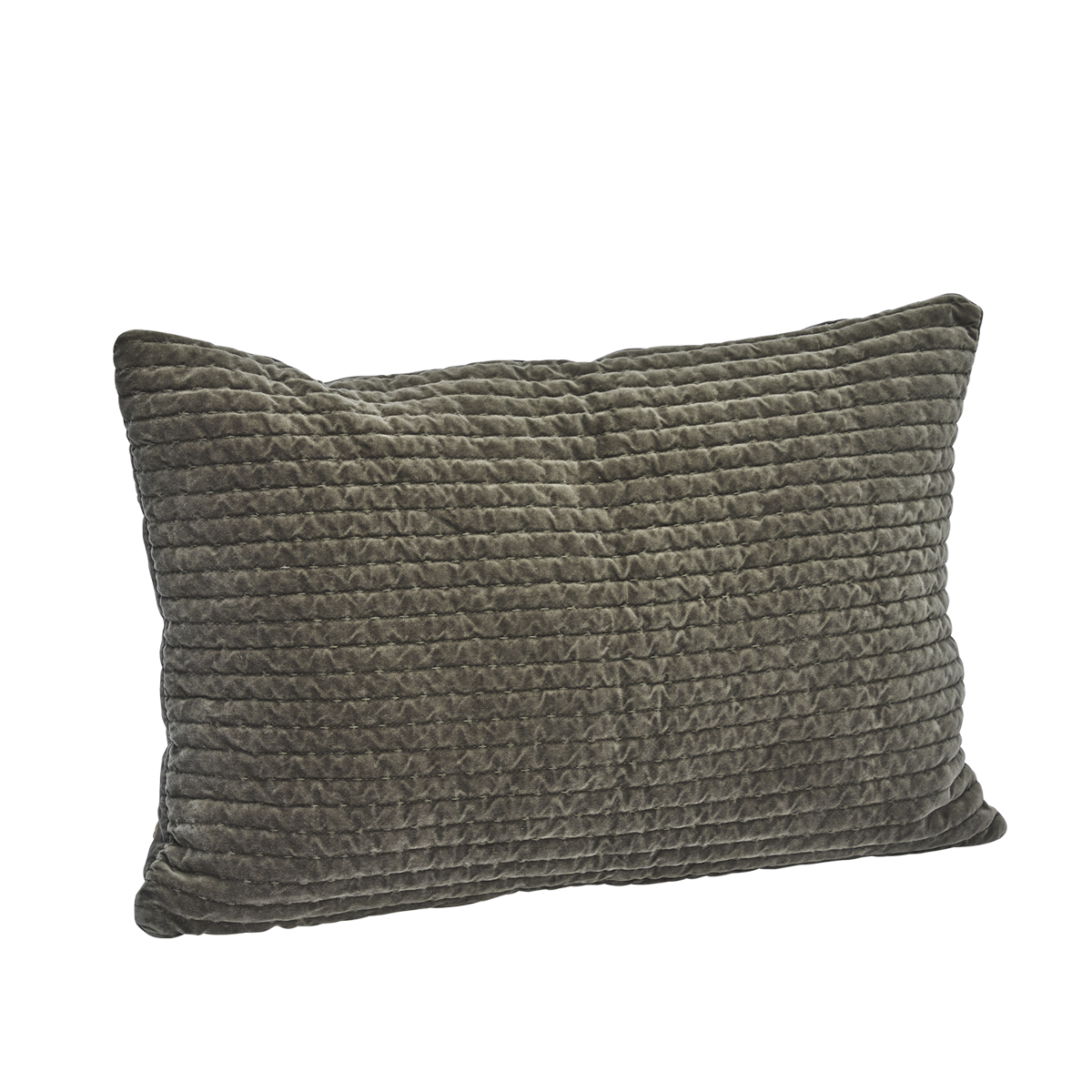 Quilted velvet cushion cover