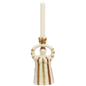 Hand-painted candle holder figurine