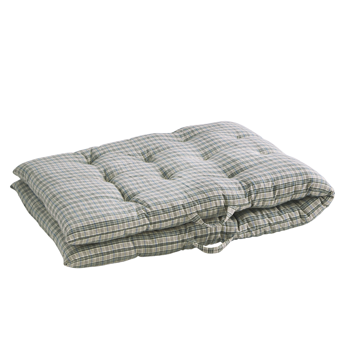 Checked woven cotton mattress