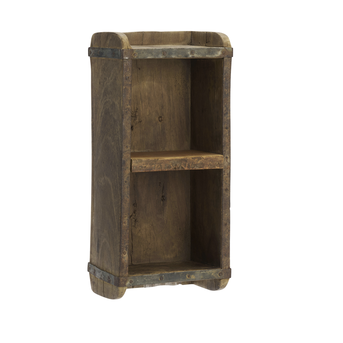 Up-cycled brick mould shelf